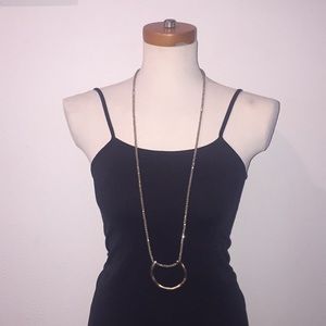 Anthropologie gold beaded bohemian necklace